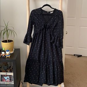 Loft Black Midi Dress